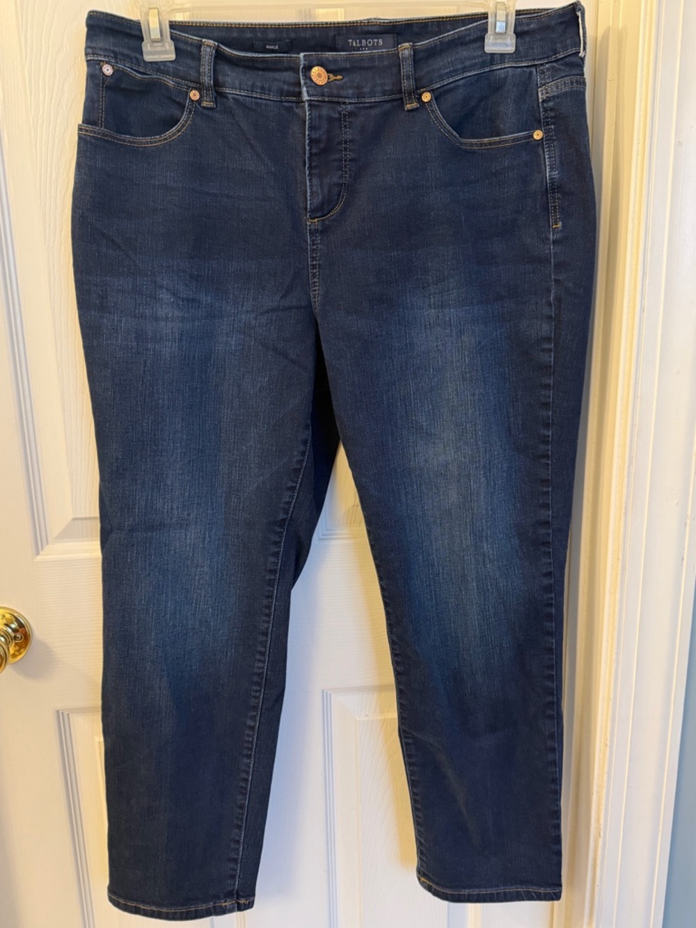 Talbots Simply Flattering Collection Ankle Jeans Sz 16P